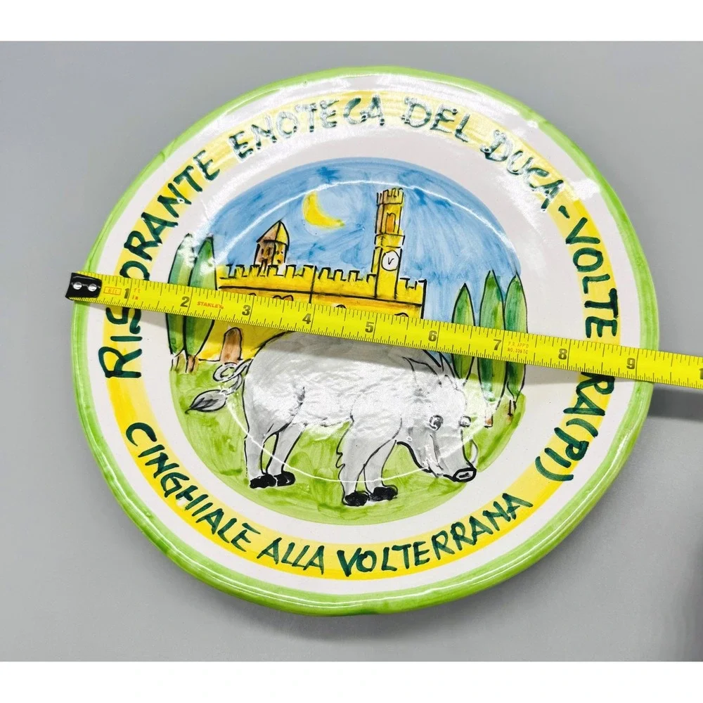 Buon Ricordo Plate Solimene Vietri Ristorante Enoteca Del Duca Wild Boar 2013